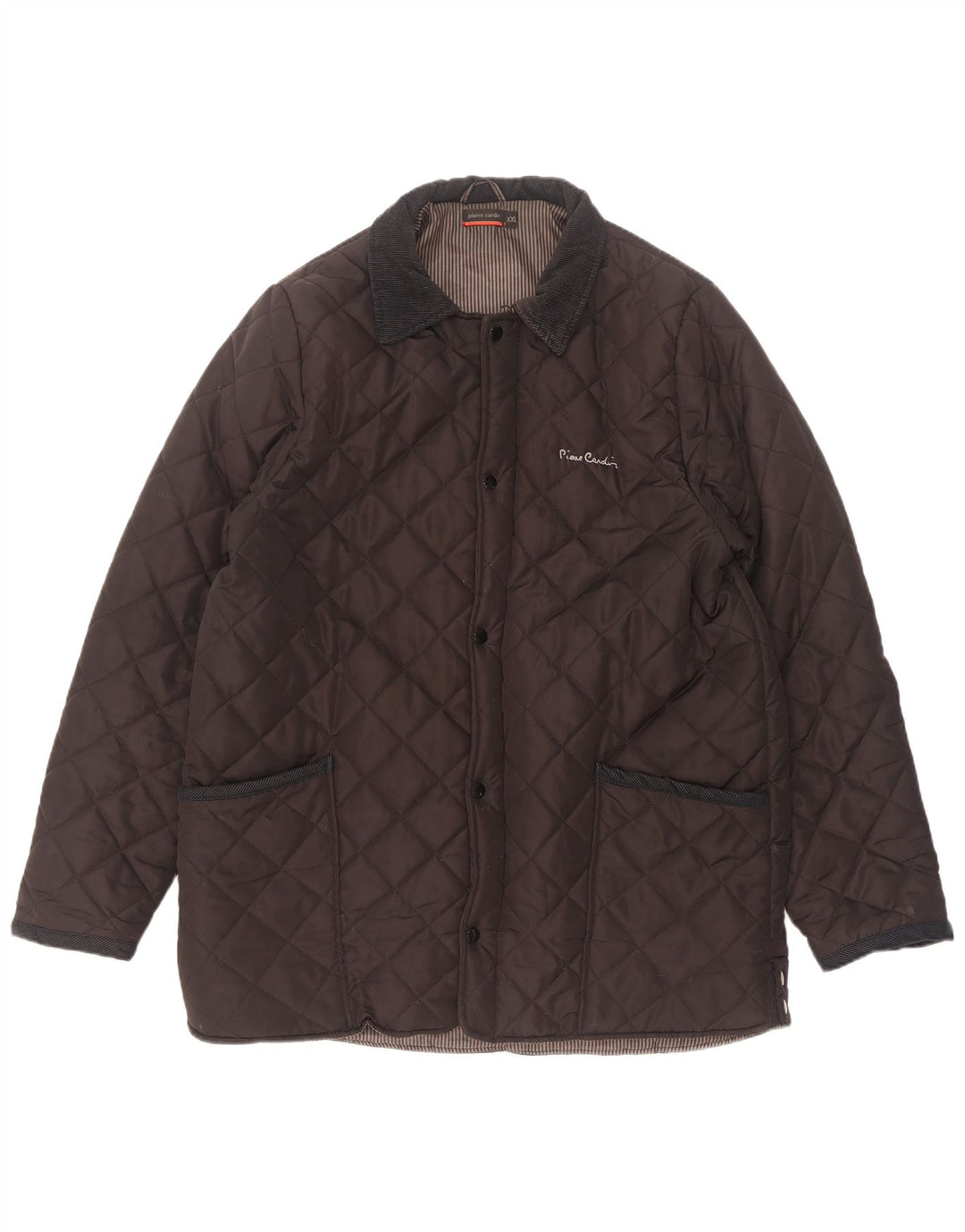 Giacca trapuntata da uomo Pierre Cardin UK 44 2XL Poliestere marrone