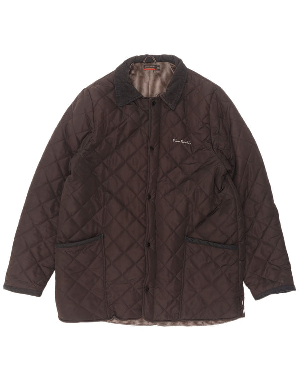 Giacca trapuntata da uomo Pierre Cardin UK 44 2XL Poliestere marrone