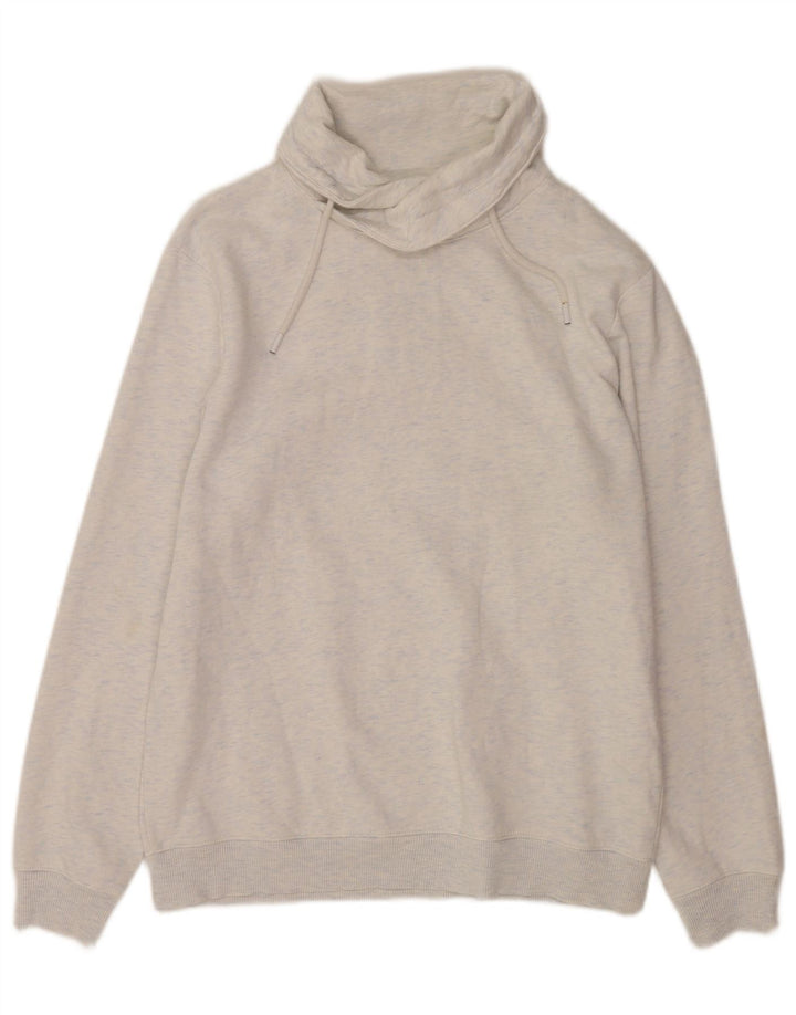 Felpa da uomo slim fit Jules, maglione grande, cotone chiazzato grigio