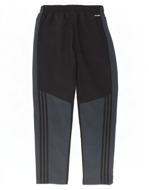 Pantaloni da tuta Adidas Climalite da uomo, grandi, in poliestere color block nero