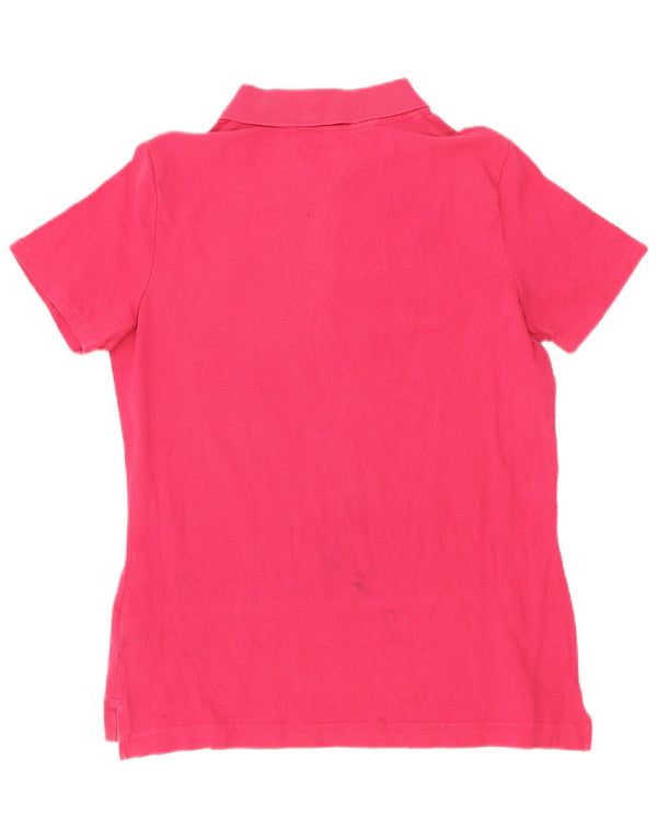 Polo da donna Tommy Hilfiger Classic Fit UK 16 grande cotone rosa