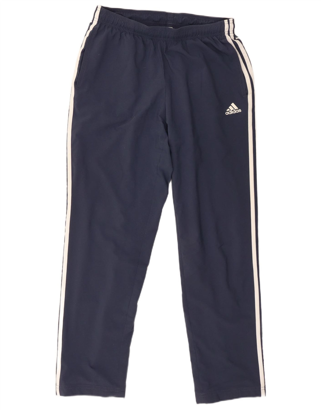 Pantaloni da tuta da uomo Adidas UK 42/44 Large Blu Navy Poliestere