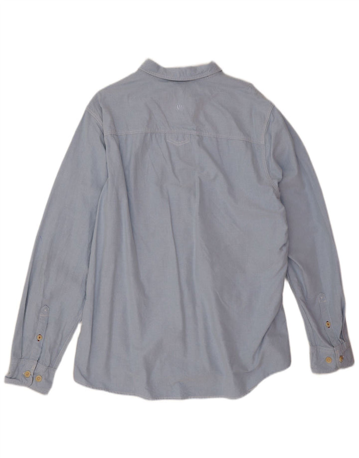 Camicia da uomo Fat Face XL in cotone blu