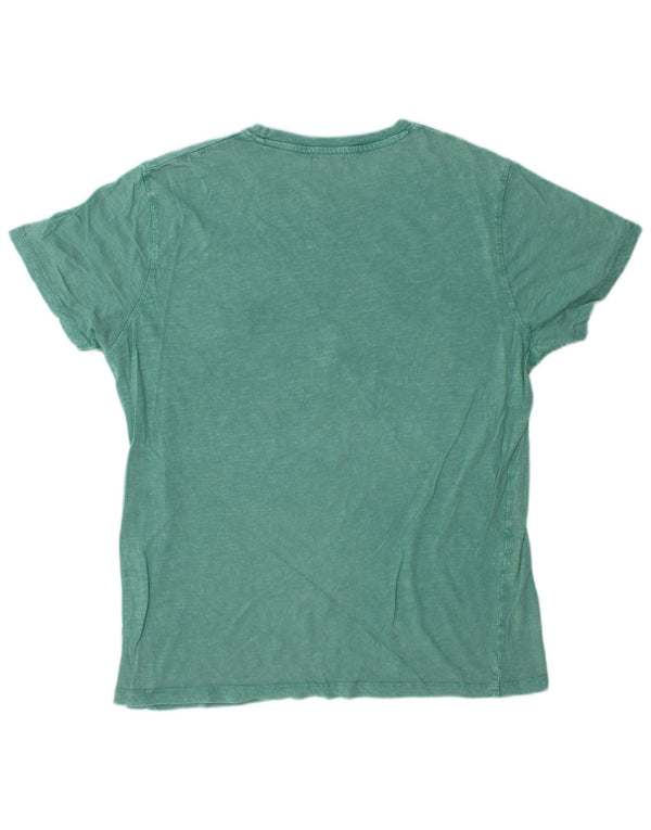 T-shirt grafica da uomo AVIREX Top in cotone verde medio