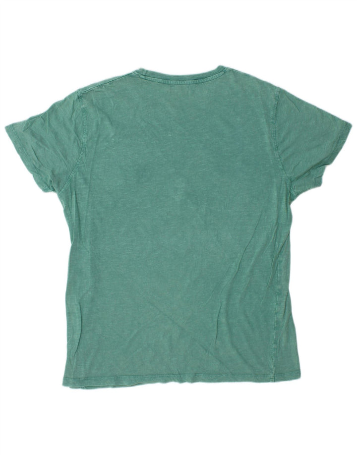 T-shirt grafica da uomo AVIREX Top in cotone verde medio