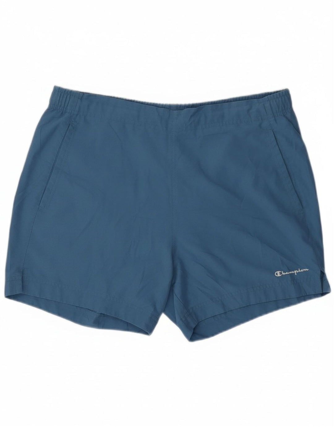 Pantaloncini da bagno da uomo Champion grandi in poliestere blu