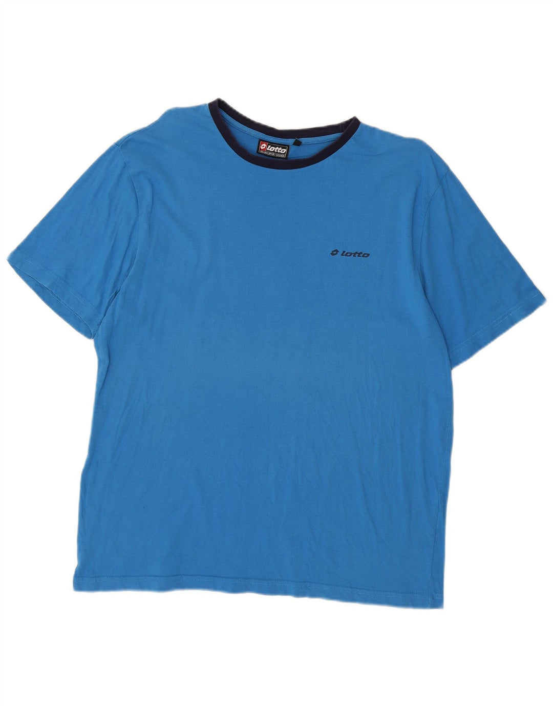 T-shirt da uomo LOTTO Top grande in cotone blu