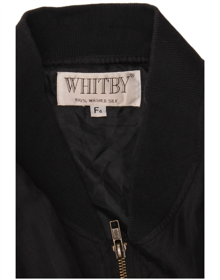 Giubbotto bomber da uomo Whitby UK 44 2XL seta nera