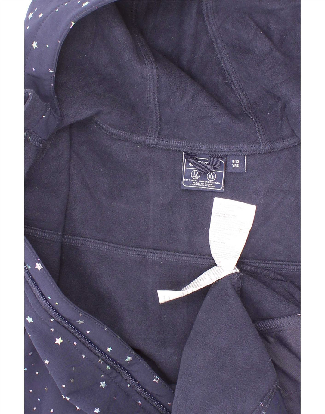 Giacca a vento per ragazze Mountain Warehouse 9-10 anni Blu navy maculato