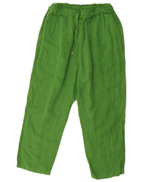 Pantaloni casual larghi da donna Zara XL W32 L23 verdi