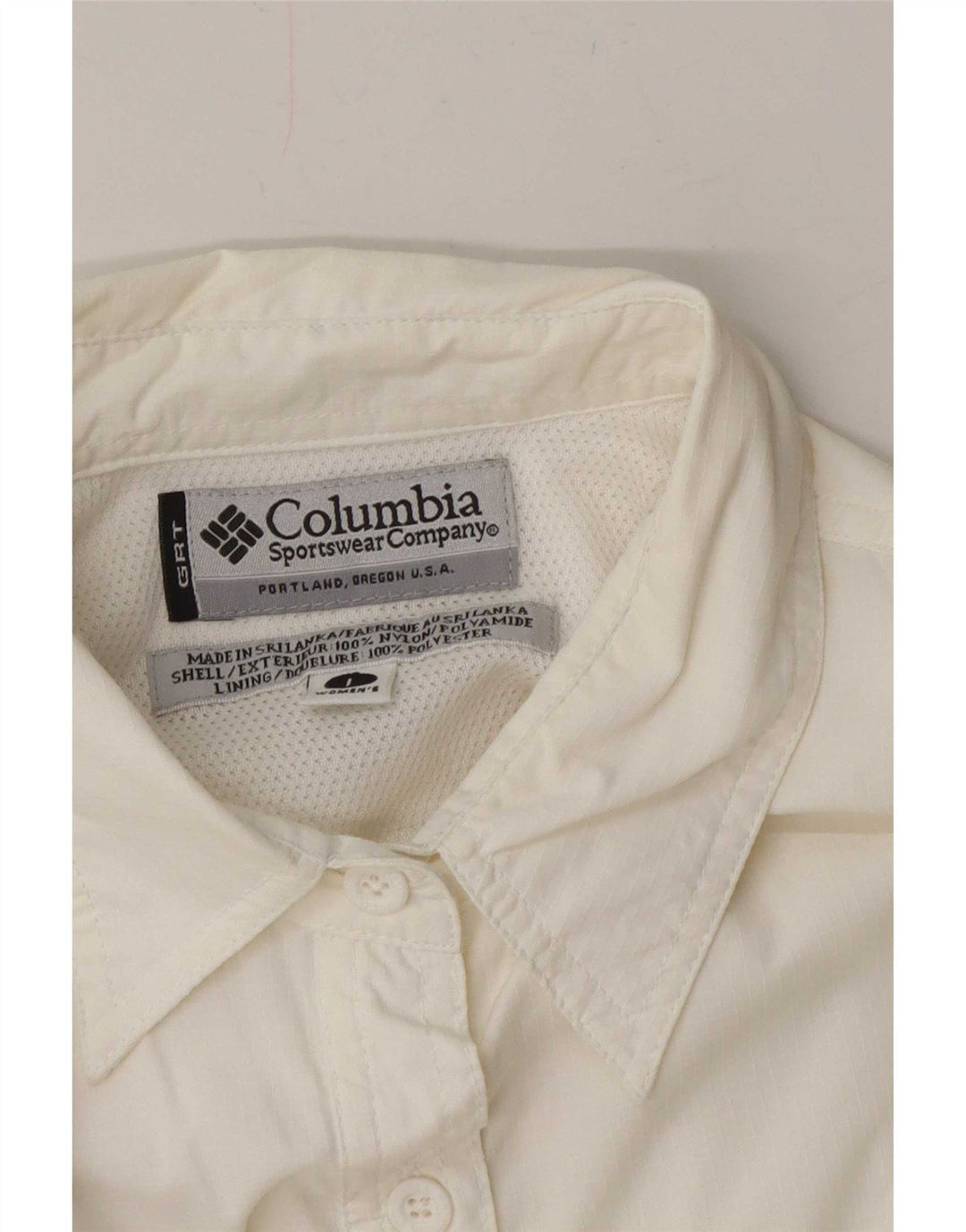 Camicia da donna Columbia UK 16 Large nylon bianco