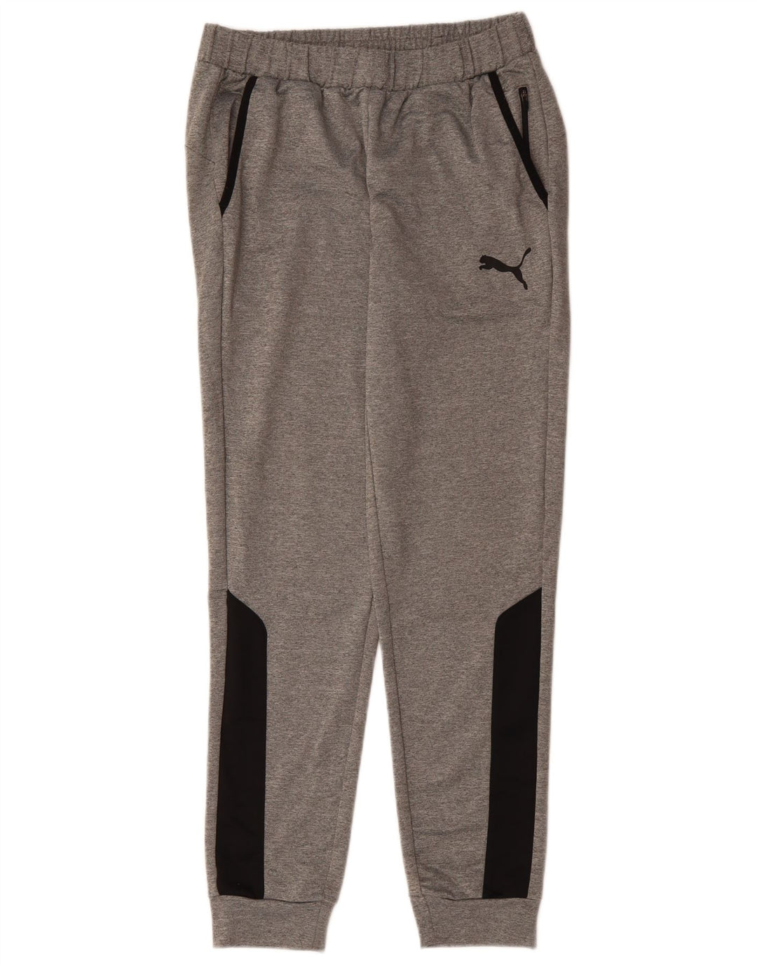 Pantaloni da tuta da uomo Puma Joggers Poliestere color block grigio medio