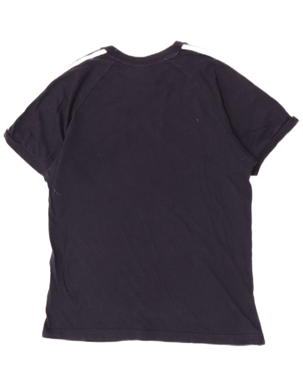 T-shirt Adidas da uomo a maniche corte regolare, media, in cotone blu navy