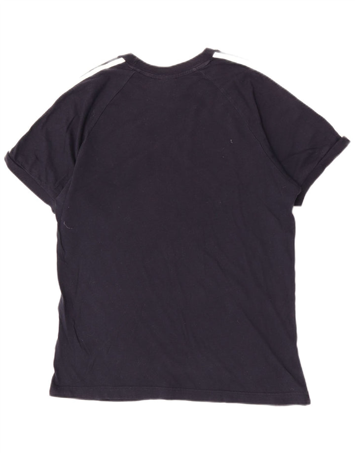 T-shirt Adidas da uomo a maniche corte regolare, media, in cotone blu navy