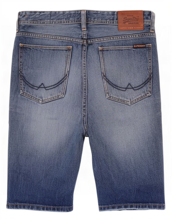 Pantaloncini di jeans slim fit da uomo Superdry W30 cotone blu medio