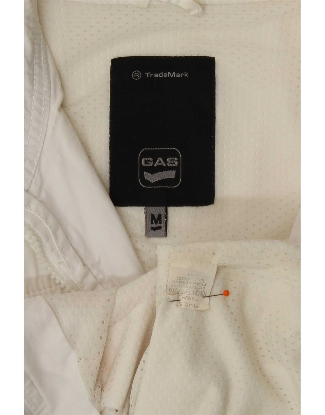 Giacca da ginnastica senza maniche da donna Gas UK 14 Cotone bianco medio