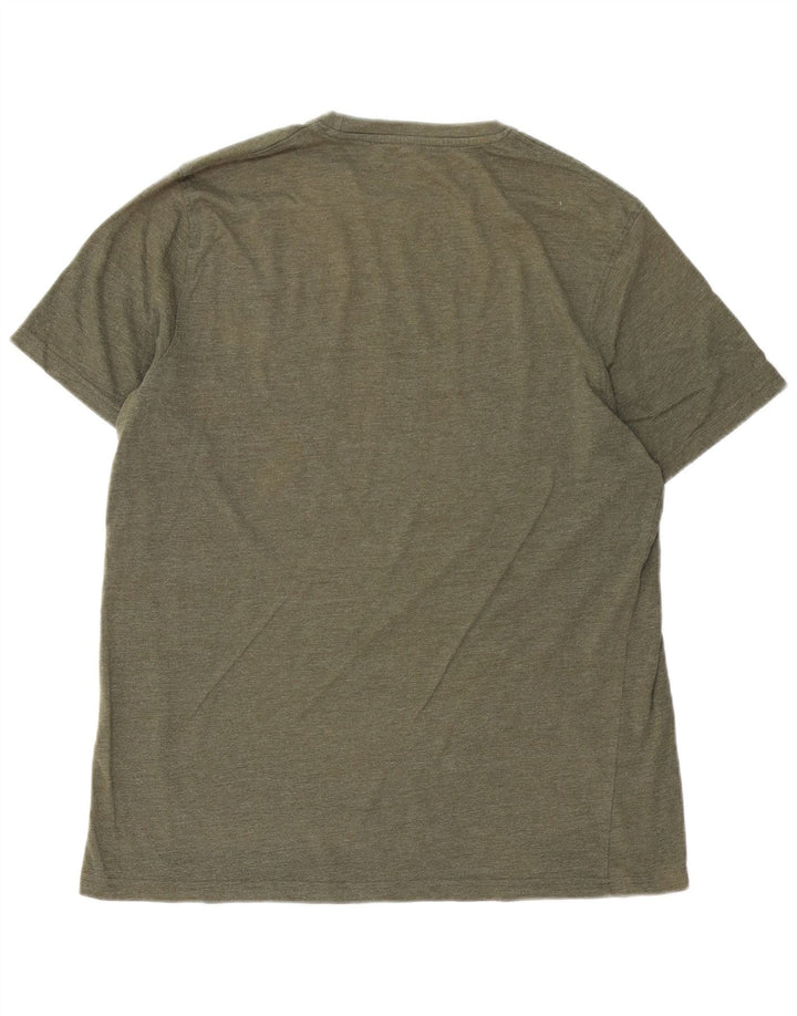 T-shirt grafica da uomo Mountain Warehouse Top grande in cotone verde