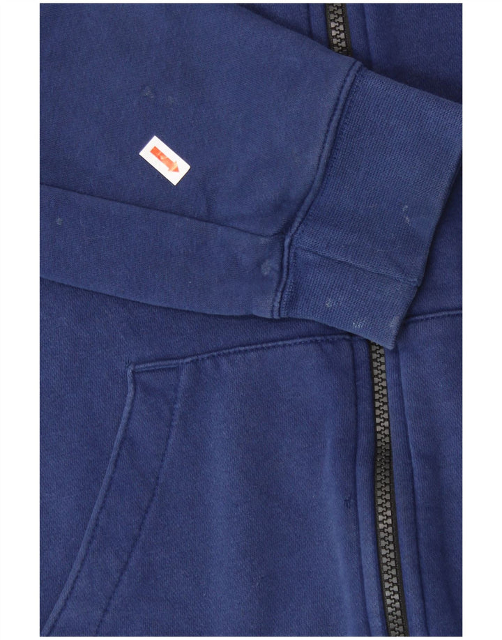 Felpa con cappuccio e zip Nike Air da ragazzo, 13-14 anni, XL, in cotone color block blu