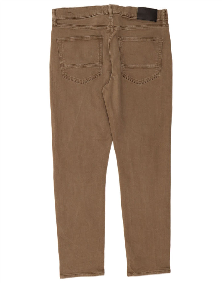 Jeans slim da uomo Marks & Spencer W34 L29 cotone kaki