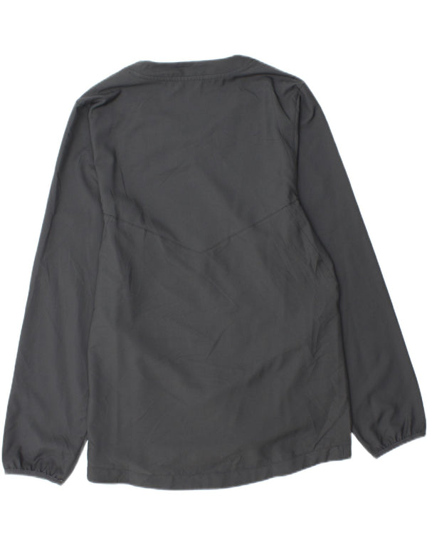 Maglia da baseball da uomo Nike a maniche lunghe piccola in poliestere grigio