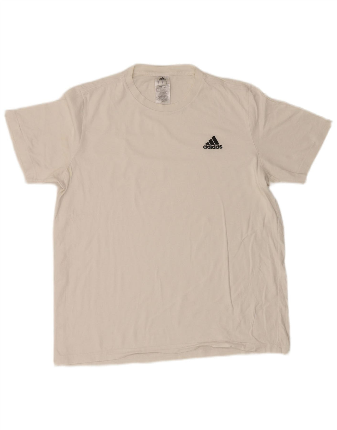 Maglietta Adidas da uomo Top Large in cotone bianco
