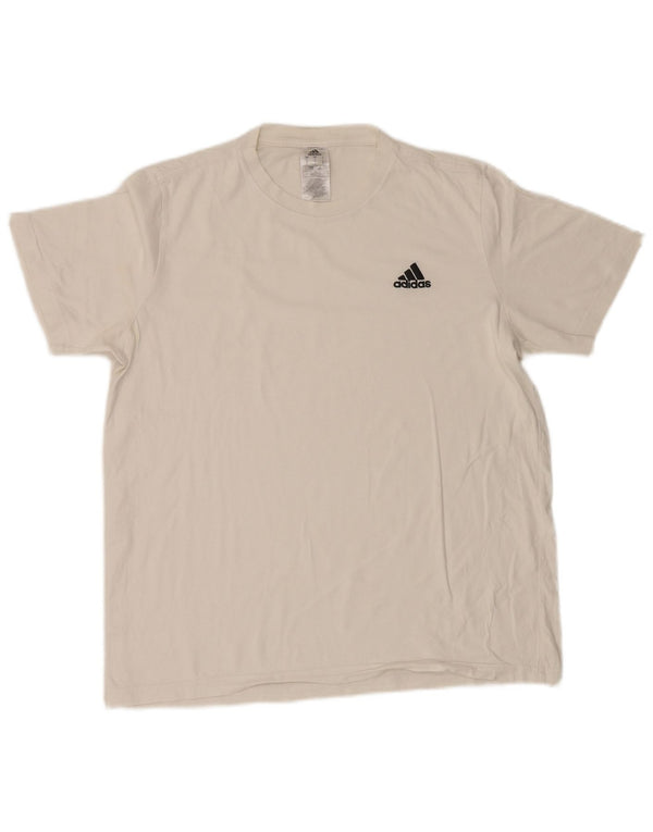 Maglietta Adidas da uomo Top Large in cotone bianco
