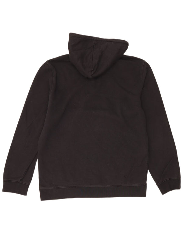 Maglione con cappuccio grafico da uomo con zip e collo Champion XL in cotone nero