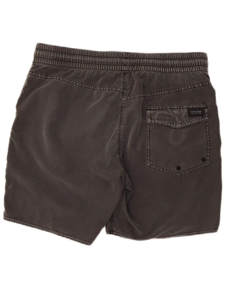 Pantaloncini da bagno da uomo Volcom piccoli grigi