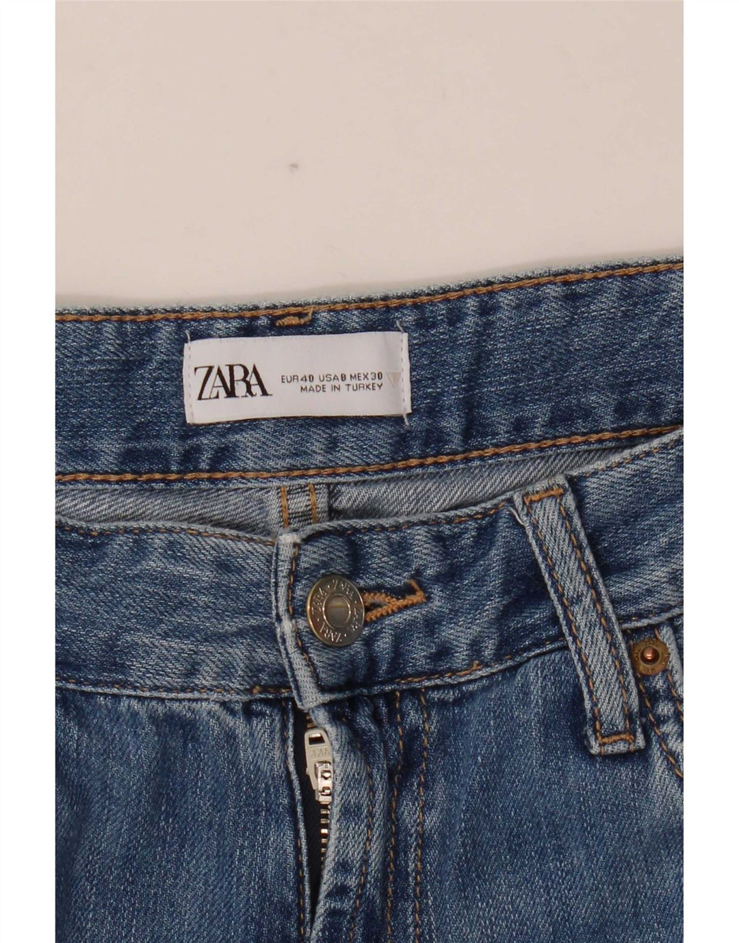 Jeans larghi da donna Zara EU 40 medi W30 L31 Blu