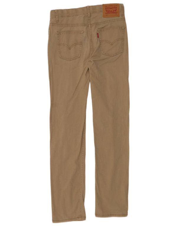 Levi's Ragazzi 502 Pantaloni Chino affusolati 13-14 anni W28 L30 Cotone Beige
