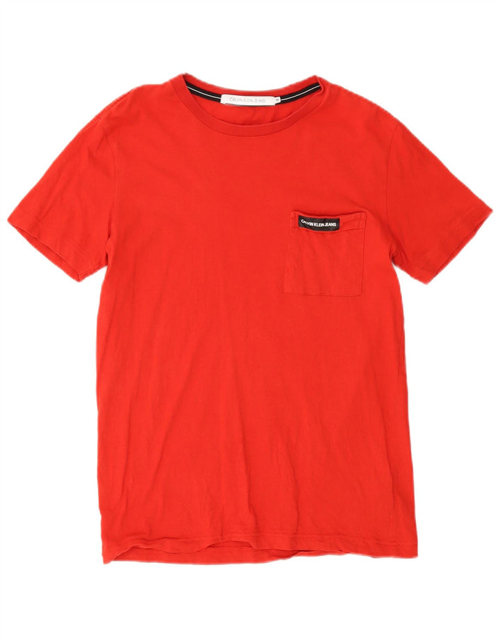 Maglietta da uomo Calvin Klein Jeans Top rossa media
