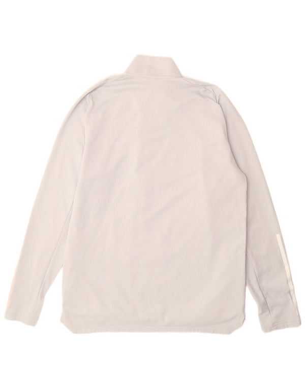 Adidas Uomo Deutscher Fussball Bund Pullover Tuta Top Grigio Medio