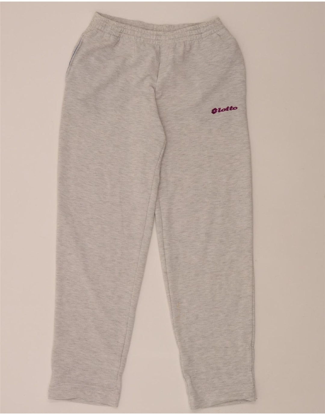 LOTTO Womens Tracksuit Trousers UK 16 Large  Grey Flecked Vintage Lotto and Second-Hand Lotto from Messina Hembry 