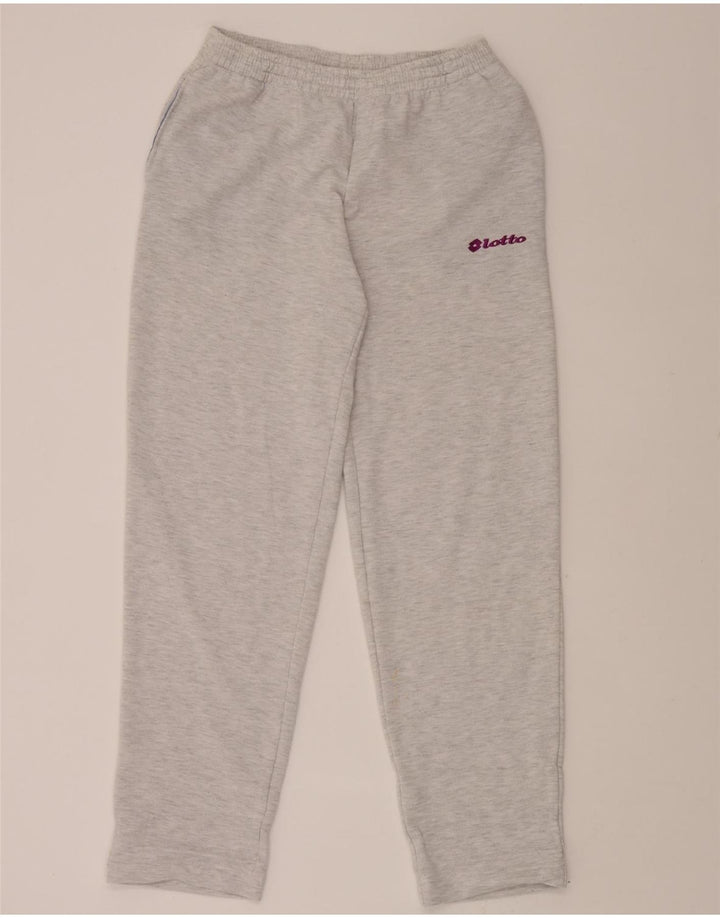 LOTTO Womens Tracksuit Trousers UK 16 Large  Grey Flecked Vintage Lotto and Second-Hand Lotto from Messina Hembry 