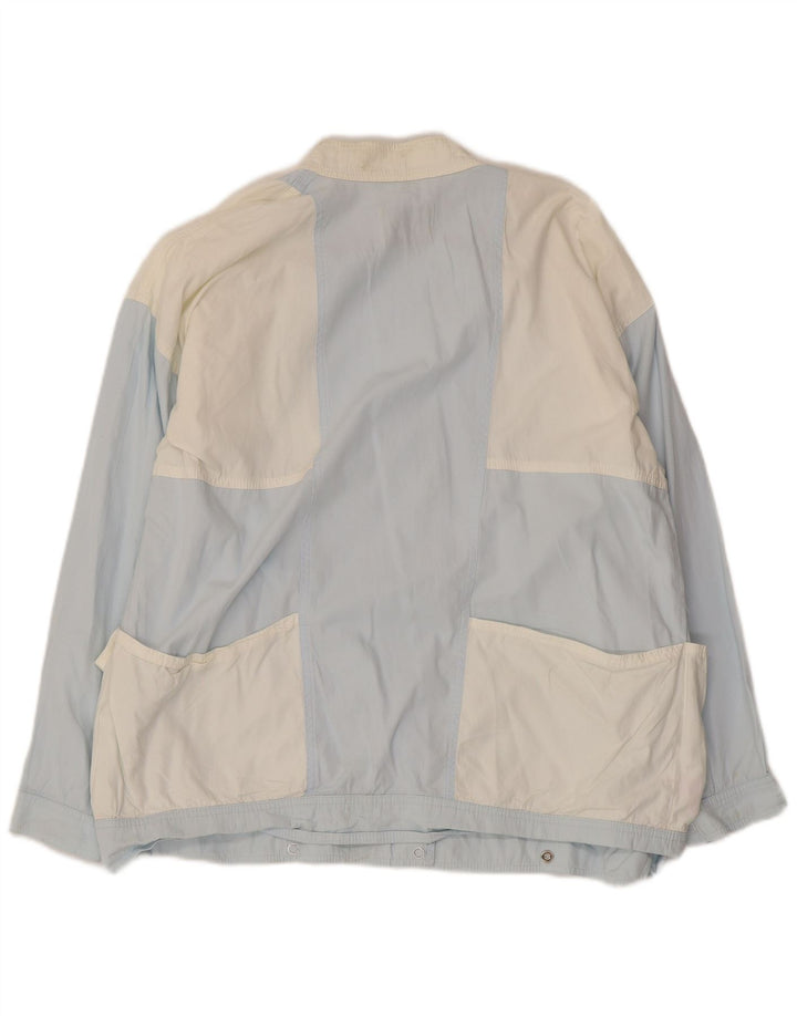 PENNY BLACK Giacca utilitaria da donna UK 14 Large Blu Colourblock Cotone