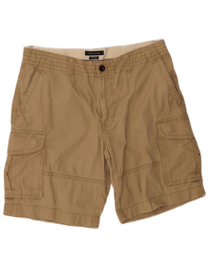 Pantaloncini cargo da uomo Tommy Hilfiger W36 grandi in cotone beige