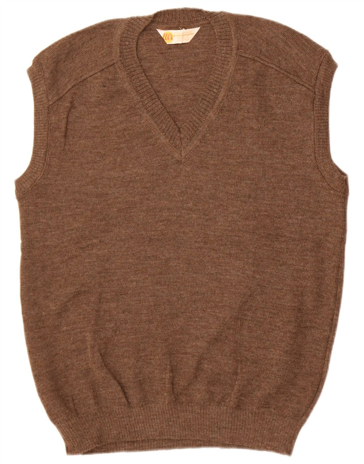 Canotta da uomo Strickmoden EU 54 XL lana marrone