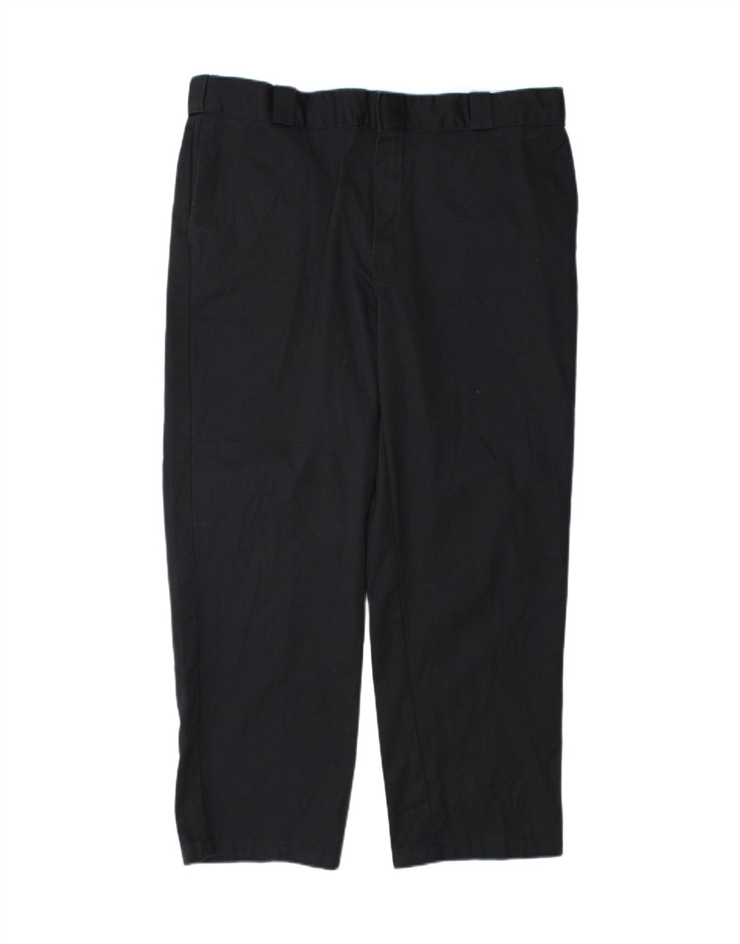DICKIES Mens Original Fit Chino Trousers W40 L30 Black Polyester Vintage Dickies and Second-Hand Dickies from Messina Hembry 