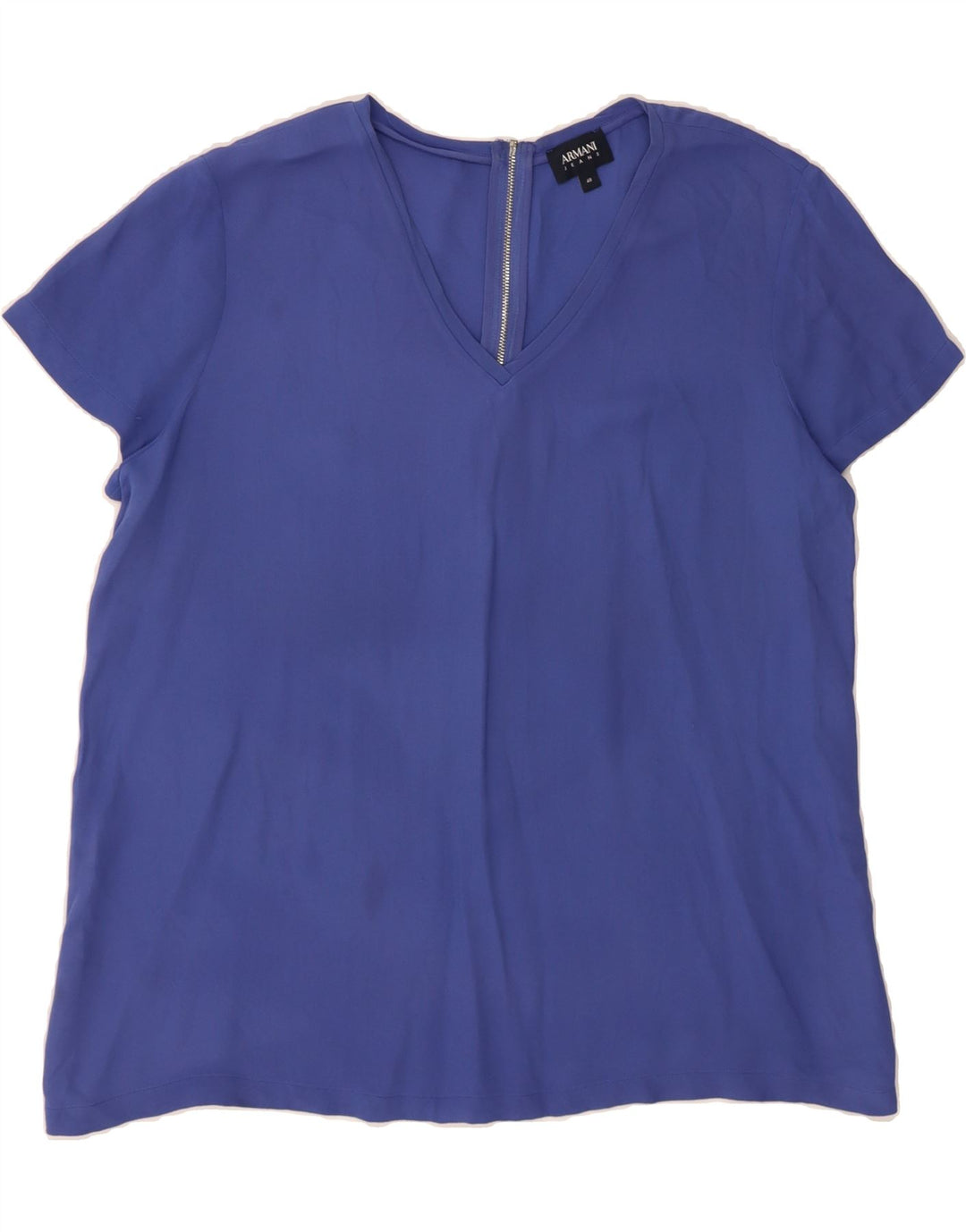 ARMANI JEANS Womens Tunic Top IT 48 XL Blue Viscose Vintage Armani Jeans and Second-Hand Armani Jeans from Messina Hembry 