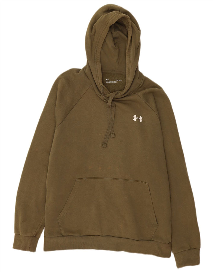 Felpa con cappuccio da uomo Under Armour, cotone medio kaki