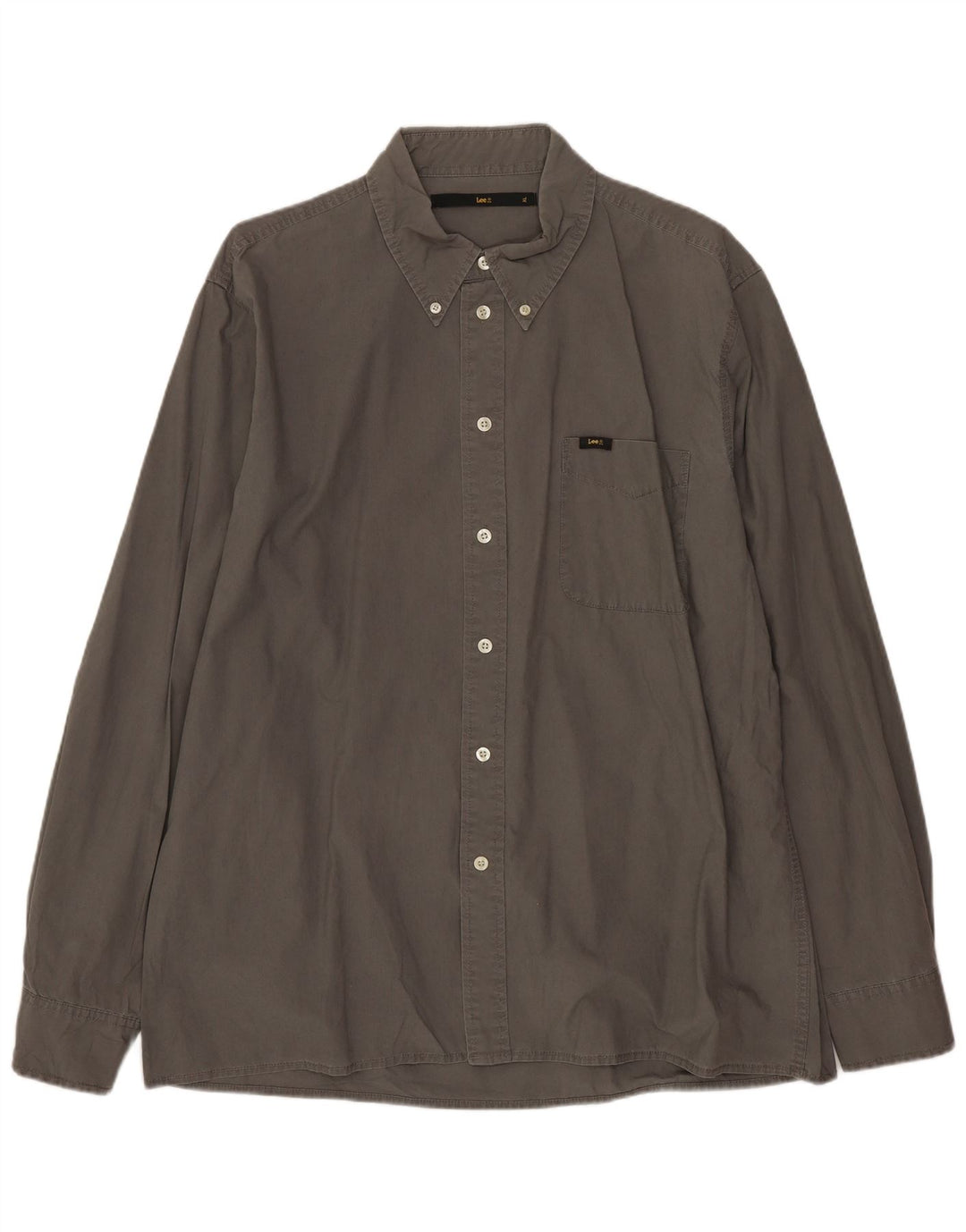 Camicia da uomo LEE XL in cotone grigio