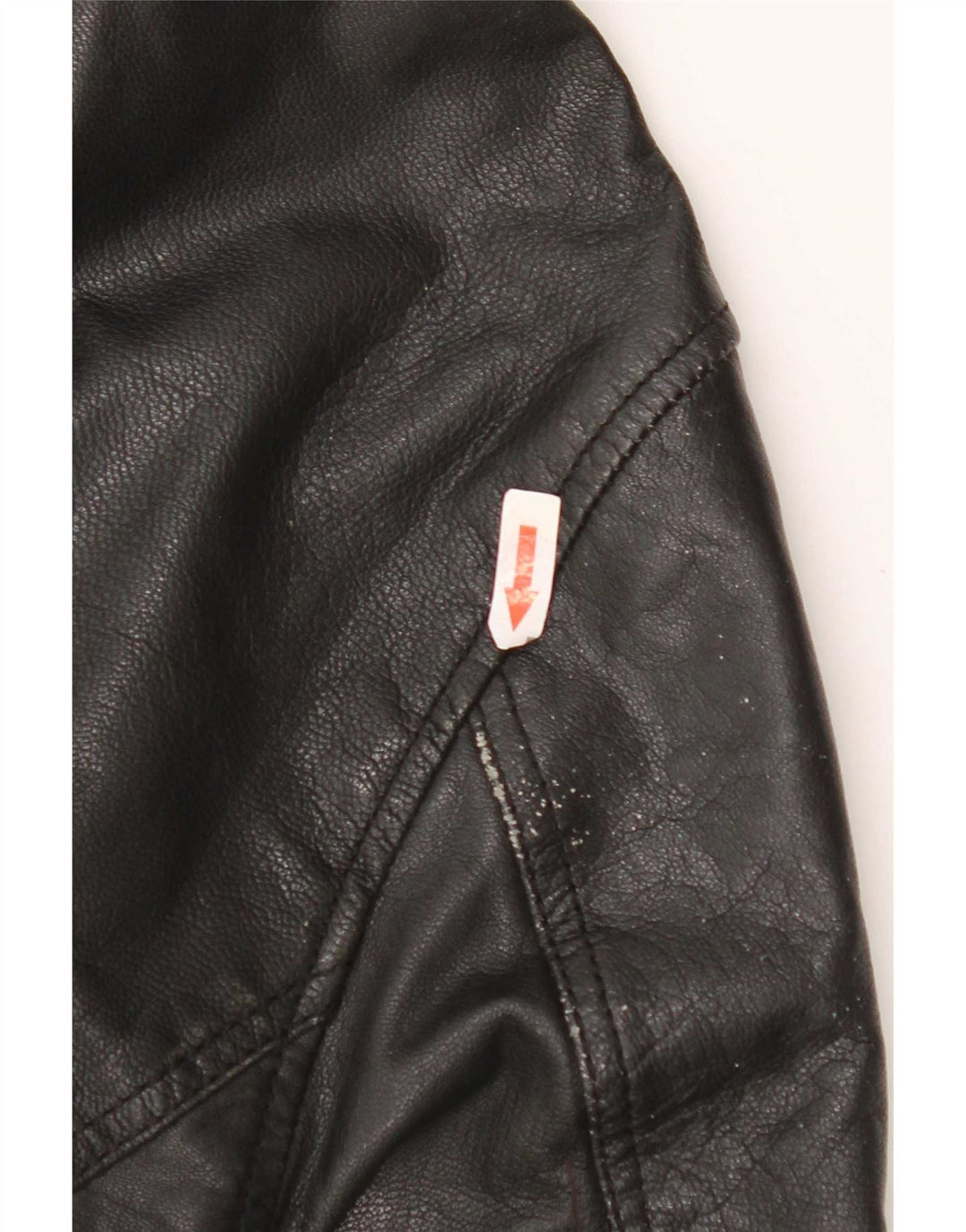 Giacca da motociclista in pelle da uomo Only & Sons UK 40 grande nera