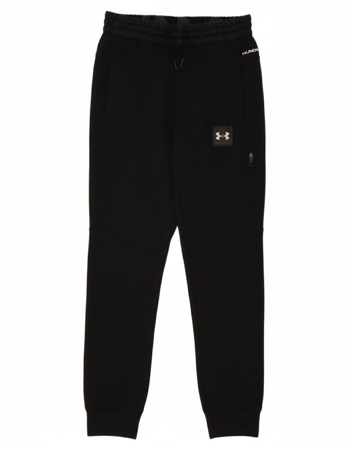 UNDER ARMOUR Mens Tracksuit Trousers Joggers Small  Black