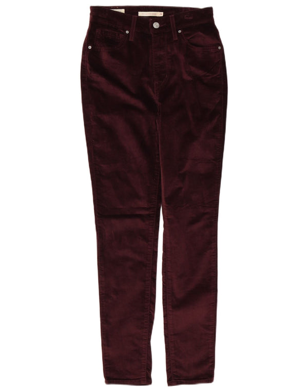 Levi's Donna 721 Pantaloni skinny casual a vita alta W26 L28 Cotone bordeaux