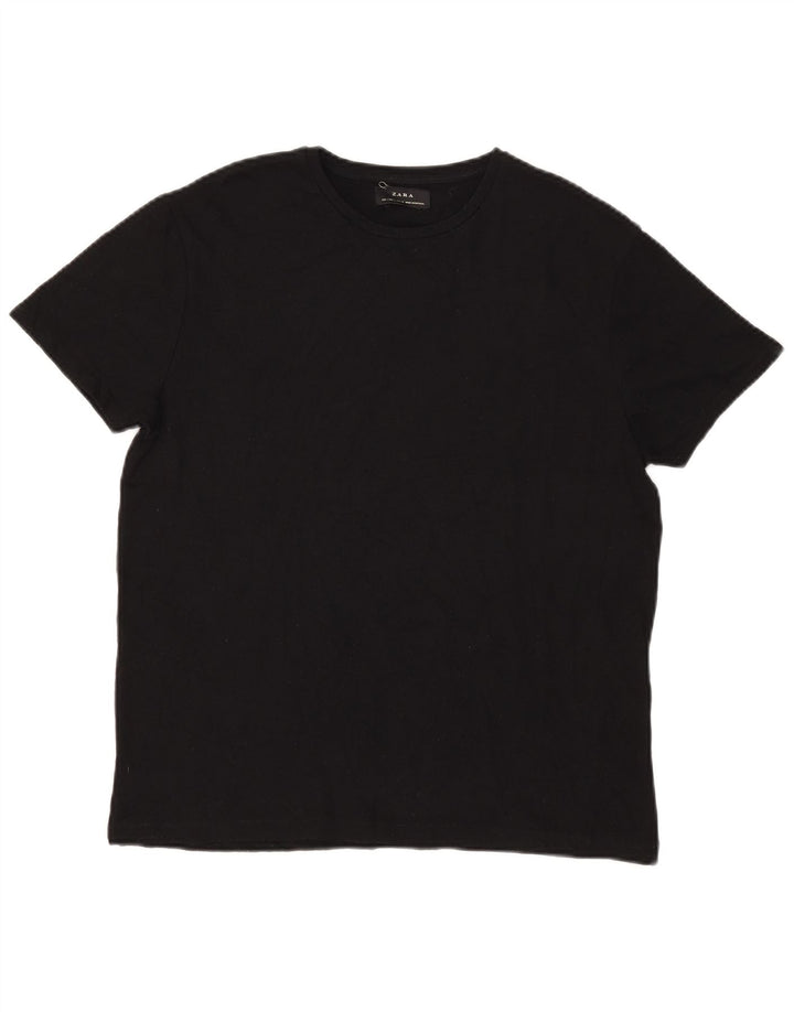T-shirt Zara da donna Top UK 16 grande nera