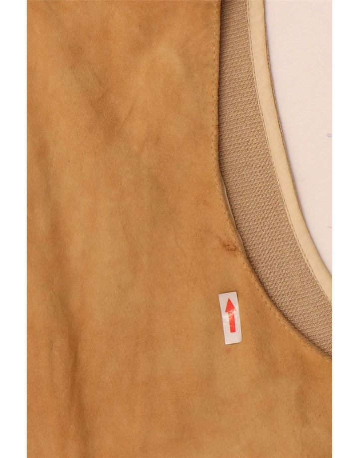 Gilet Uomo Scamosciato Harry&Moore IT 52 Large Pelle Beige