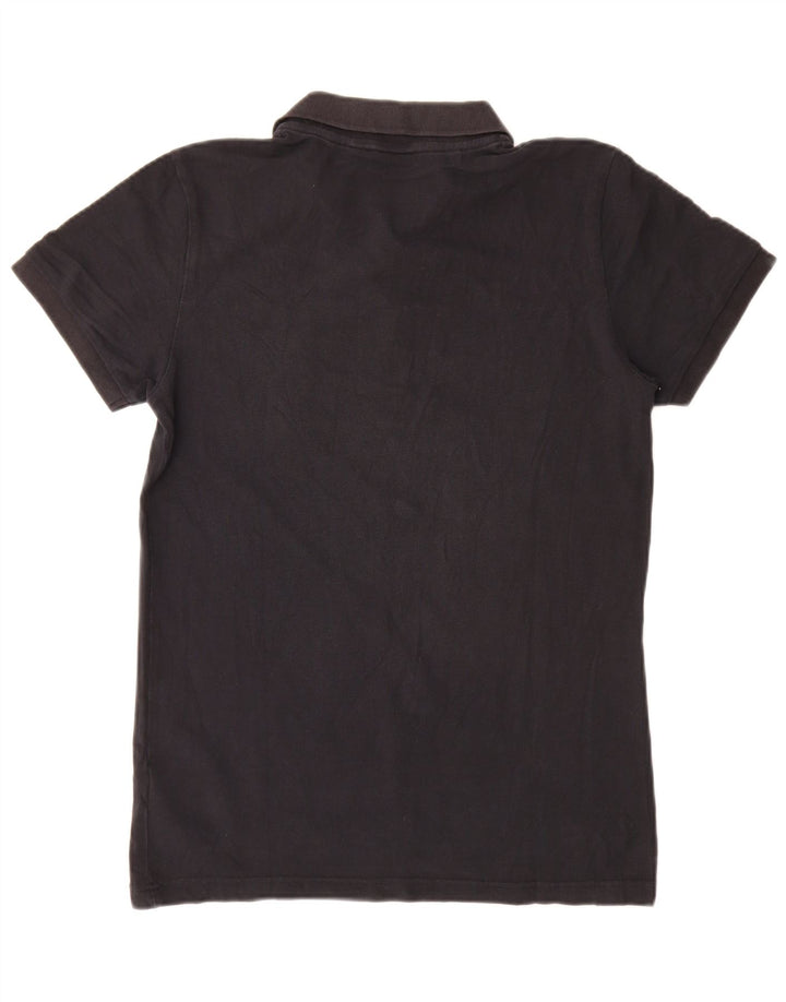 Polo Adidas da uomo in cotone nero medio