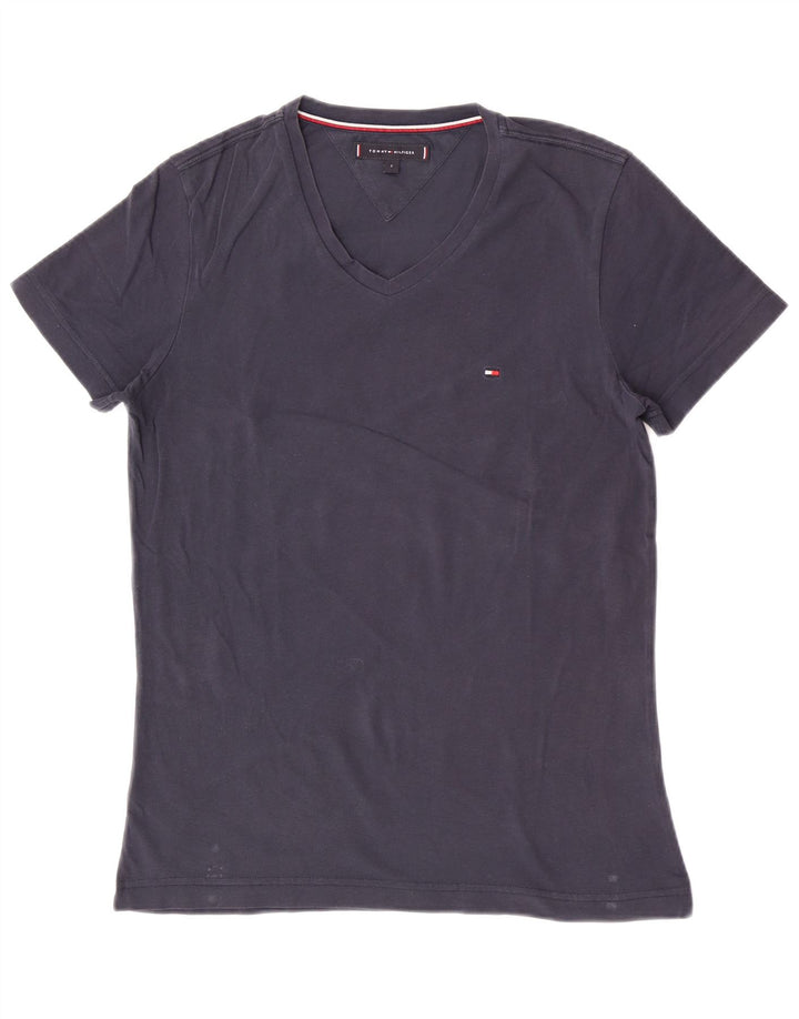 T-shirt da uomo a maniche corte con vestibilità regolare Tommy Hilfiger Top Small Blu Navy
