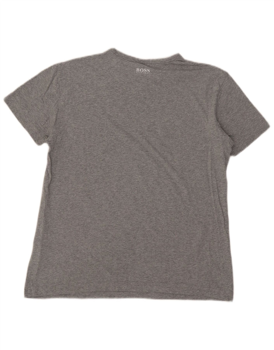 T-shirt da uomo Hugo Boss Top Small in cotone grigio
