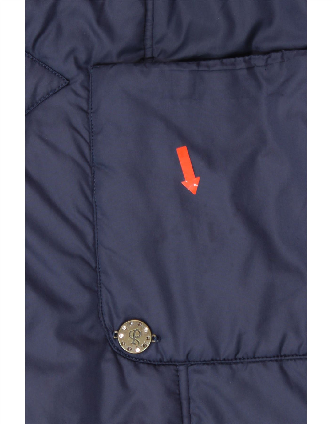 PACO BOUTIQUE Womens Padded Coat UK 16 Large Navy Blue Polyester Vintage Paco Boutique and Second-Hand Paco Boutique from Messina Hembry 